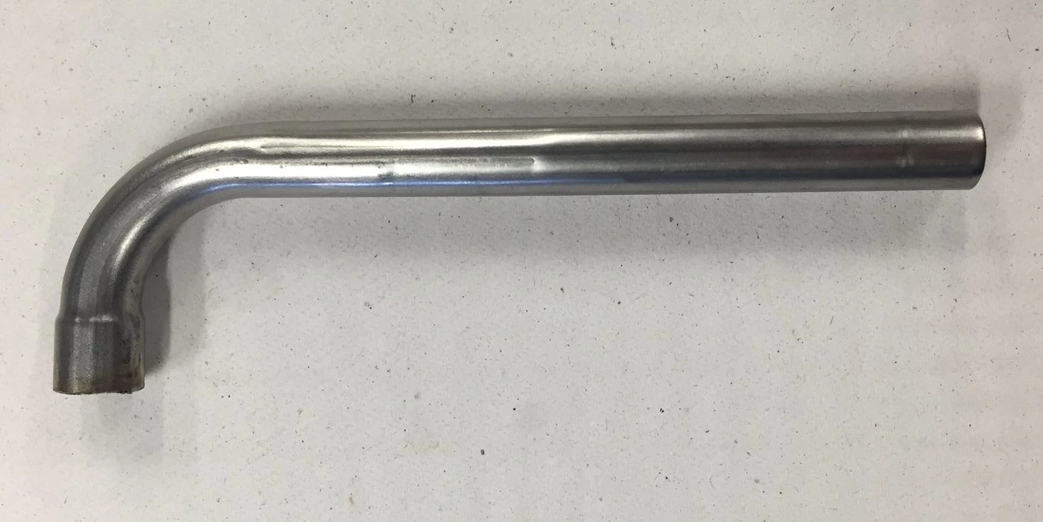 2310 Abgasrohr mit Muffe / Flue gas pipe with stretched end 90° 12mmØ