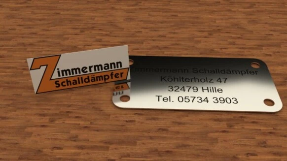 Plakette für Modellflugzeuge Modellflugzeugkennzeichen