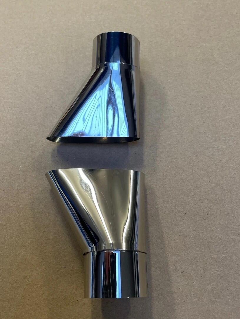 1 Paar Scaleabgasrohre / 1 Pair Scale exhaust tubes PC-6 Ø45mm