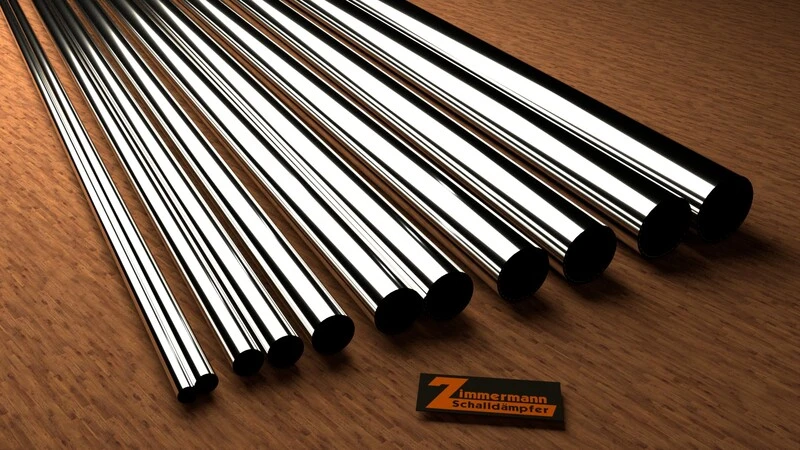 506051dünnwandiges Edelstahlrohr / Stainless steel tube Ø45mm x 0,2mm x 400mm