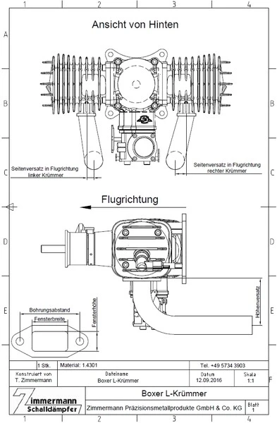 L-Krümmer / L-Manifold 20mm